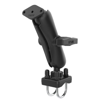 RAM-138U-235:RAM-138U-235_1:RAM Double U-Bolt Rail Mount for Smaller Rails with Diamond Plate