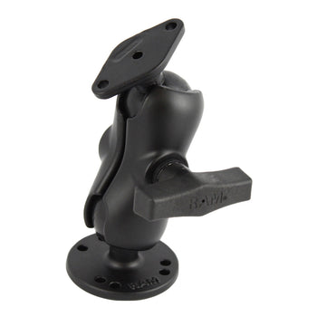 RAM-138U-B:RAM-138U-B_1:RAM Double Ball Mount with Diamond Plate Adapter - Short