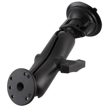 RAM-166-202U:RAM-166-202U_1:RAM Twist-Lock™ Suction Cup Mount with Round Plate Adapter - Medium