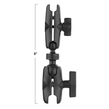 RAM® 9" Long C Size to B Size Double Socket Arm Extension