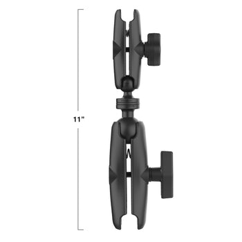 RAM® 11" Long C Size to B Size Double Socket Arm Extension