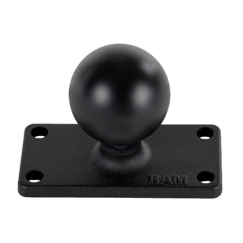 RAM-202U-153:RAM-202U-153_1:RAM Ball Base with 1" x 2.5" 4-Hole Pattern - C Size