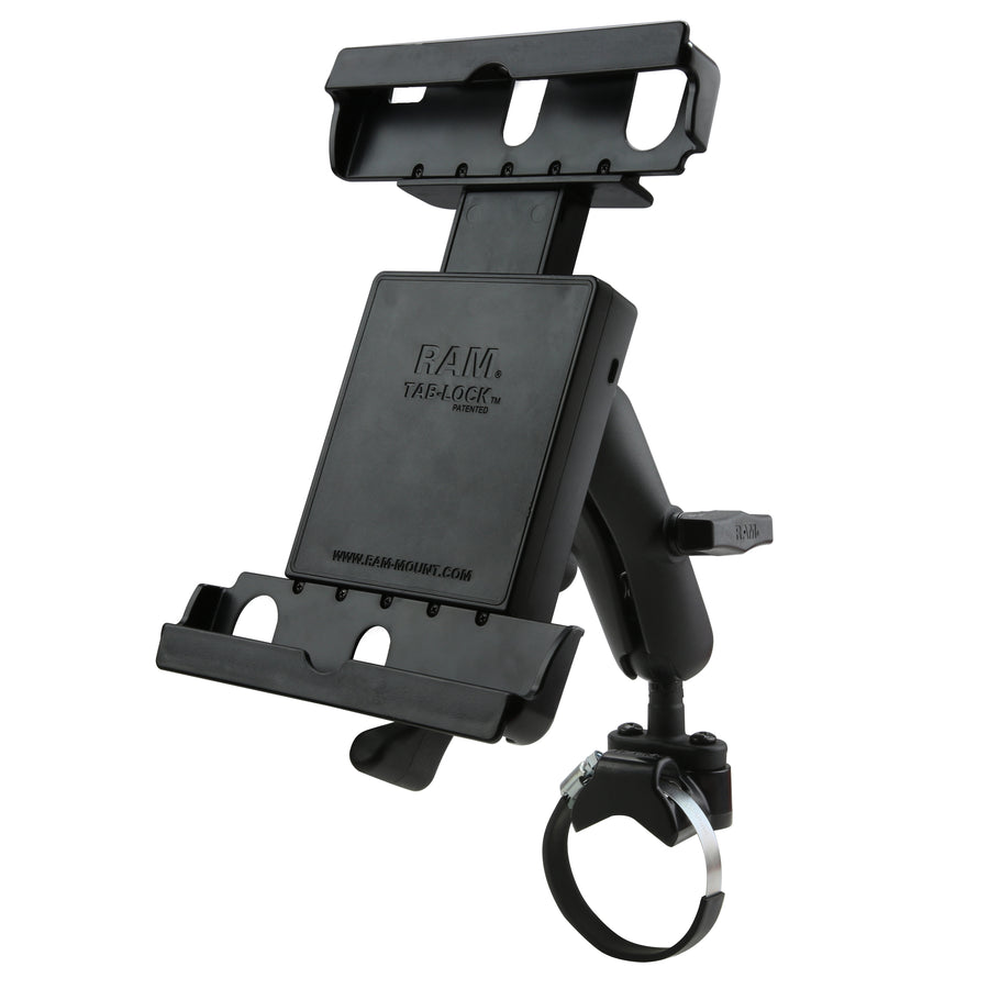 RAM® ATV/Side By Side Rail Mount for 9"-10.5" Tablets with Rugged Cases