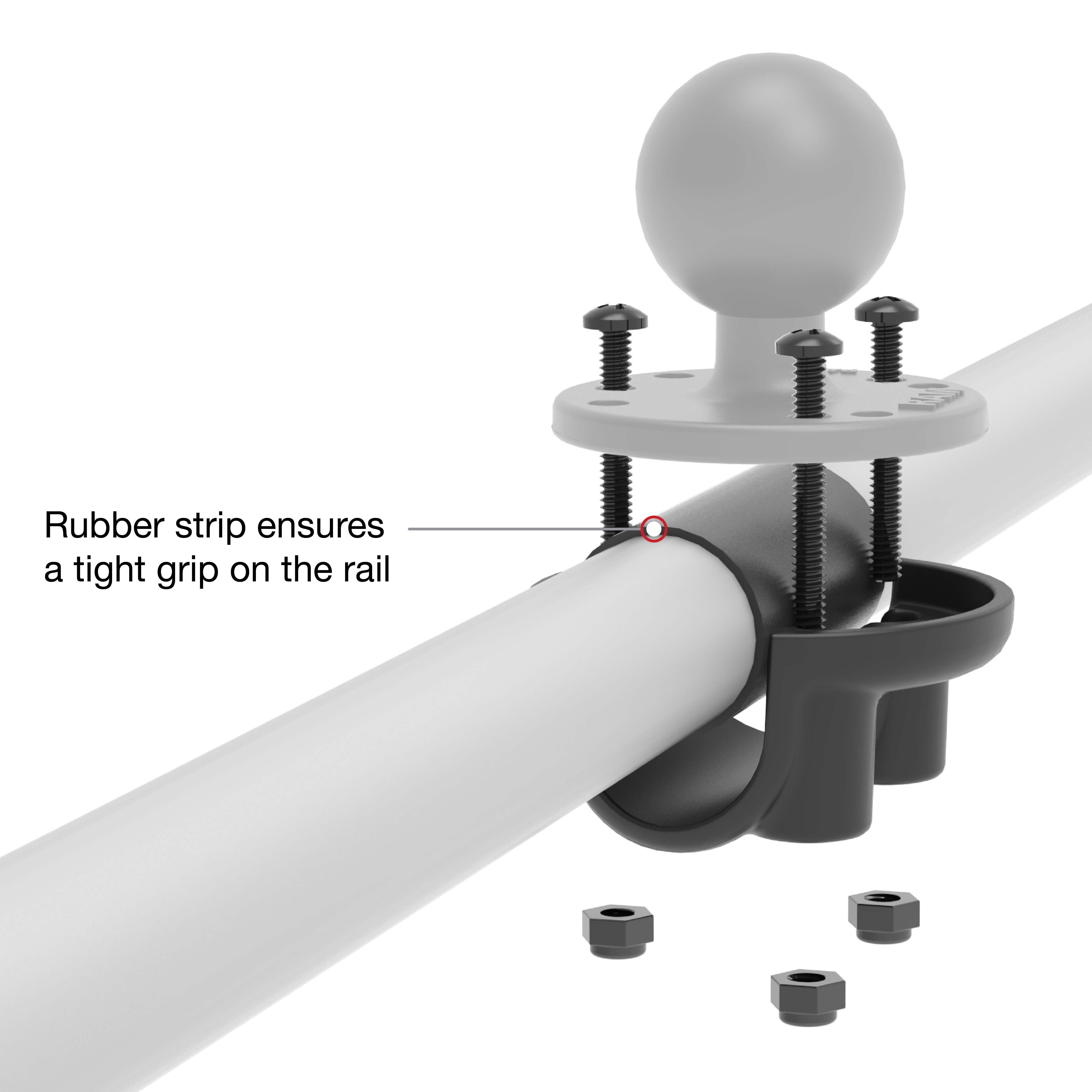 RAM® Rail Adapter Kit for Round Bases – RAM Mounts