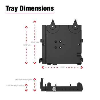 RAM® Tough-Tray™ III Spring Loaded Laptop Tray