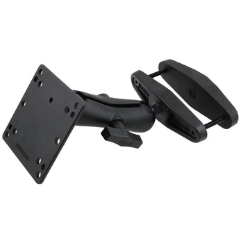 RAM-246-247U-5:RAM-246-247U-5_1:RAM 5" Square Post Clamp Mount with 100x100mm VESA Plate