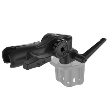 RAM® Ratchet & Swing Arm with 1/2" NPT Hole and Single Socket Arm