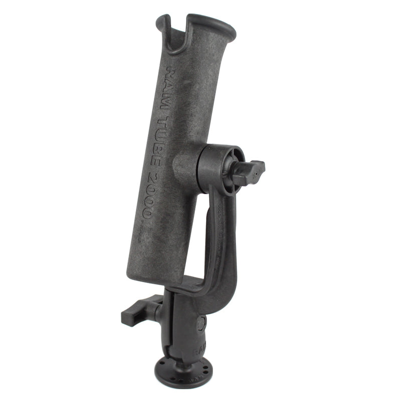 RAM Tube Fishing Rod Holder with Revolution Ratchet & Salt Water Base