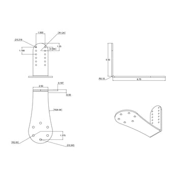 RAM® Keyboard Adapter Plate for Symbol 5090