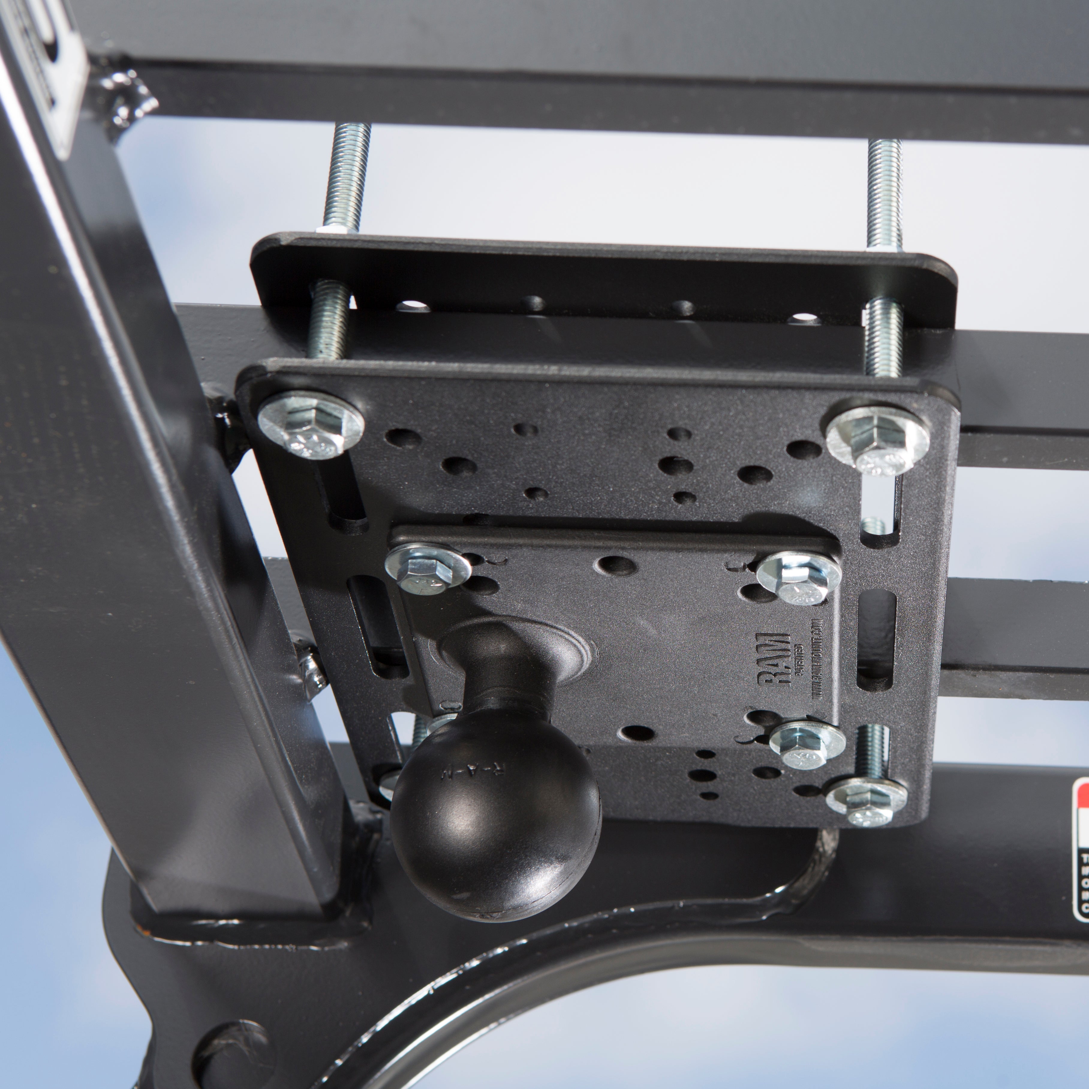 RAM® Lift Truck Overhead Guard Base with Ball - D Size – RAM Mounts