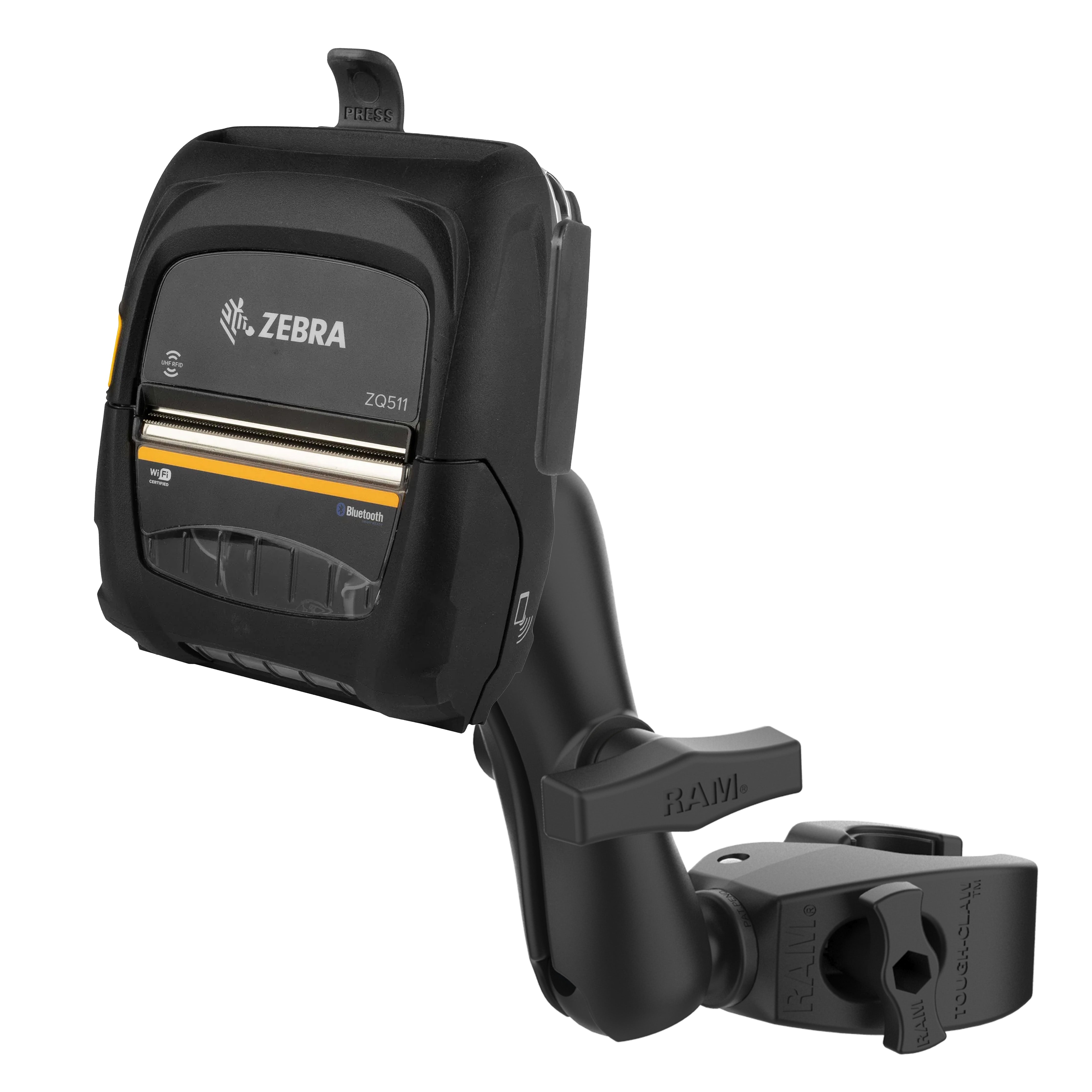 Zebra Rack Mount RAM® Printer Mount for Zebra ZQ511 with Medium Tough-Claw™ – RAM Mounts