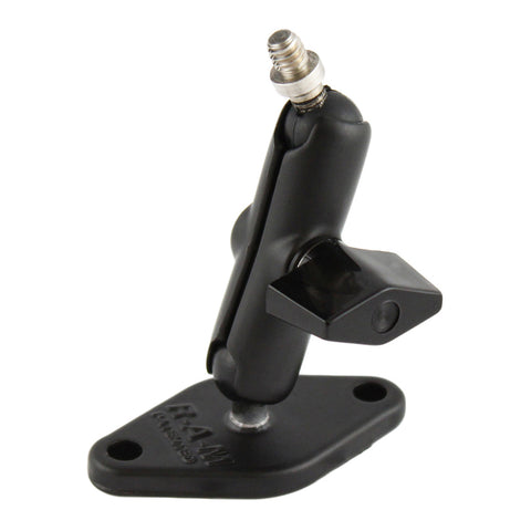 RAM® Double Ball Mount with Diamond Plate and 1/4