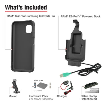 RAM® EZ-Roll'r™ Dock & Dashboard Mount for Samsung XCover7 Pro & 6 Pro