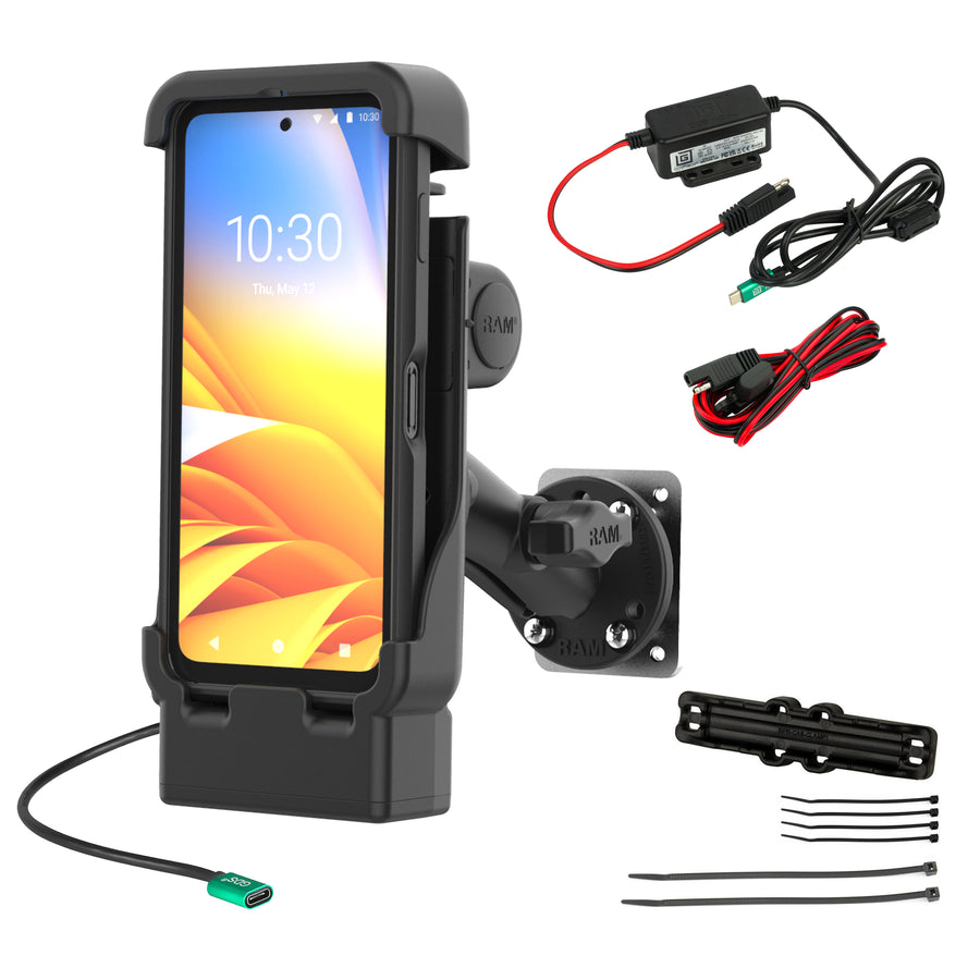 RAM® USB-C Powered Dock & Dashboard Mount Kit for Zebra EM45