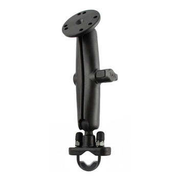RAM-B-101-C-231ZU:RAM-B-101-C-231ZU_1:RAM Handlebar U-Bolt Double Ball Mount with Round Plate - B Size Long