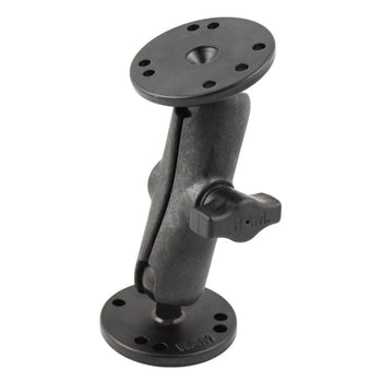 RAM-B-101U-CIP1:RAM-B-101U-CIP1_1:RAM Double Ball Mount with Composite Arm and Metal Round Plates