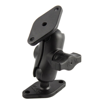 RAM-B-102U-A:RAM-B-102U-A_1:RAM Double Ball Diamond Plate Mount - B Size Short