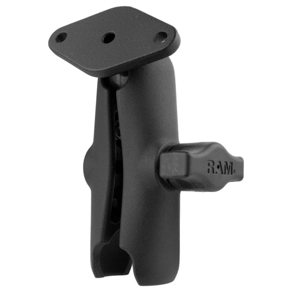 RAM® Double Socket Arm with Diamond Plate - B Size Medium – RAM