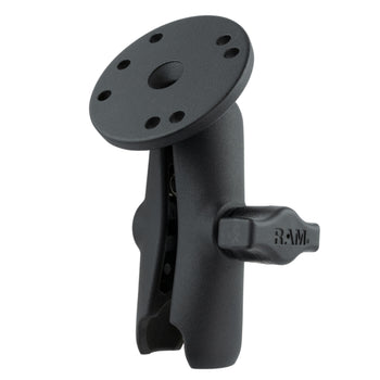 RAM-B-103U:RAM-B-103U_1:RAM Double Socket Arm with Round Plate - B Size Medium