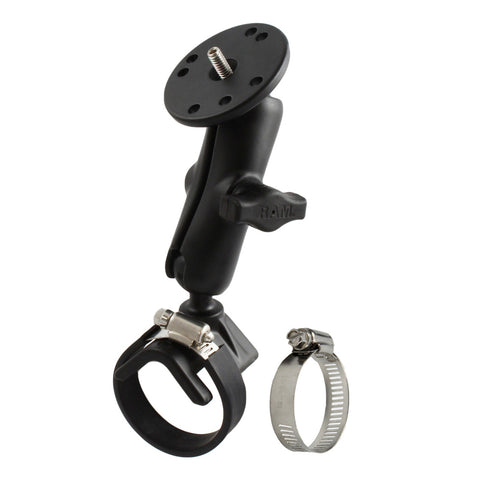 RAM® Strap Hose Clamp Mount with 1/4