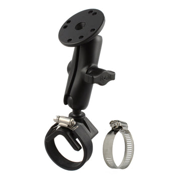 RAM-B-108U:RAM-B-108U_1:RAM Double Ball Strap Hose Clamp Mount with Round Plate - Medium