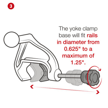 RAM® Yoke Clamp Mount for Apple iPad mini (A17 Pro) & mini 6