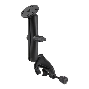RAM-B-121U-C:RAM-B-121U-C_1:RAM Double Ball Yoke Clamp Mount with Round Plate - Long