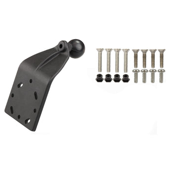RAM-B-125B-G1U:RAM-B-125B-G1U_1:RAM Curved Extension Base with Ball & Mounting Hardware