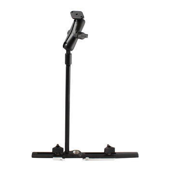 RAM® Cessna Seat Rail Mount with 12" Flex Arm and Diamond Plate