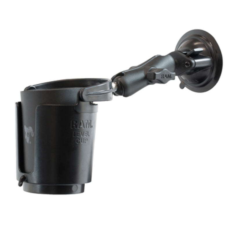 RAM® Level Cup™ 16oz Drink Holder with RAM® Twist-Lock™ Suction Cup