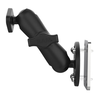 RAM® Double Ball Mount with Backing Plate & Diamond Plate