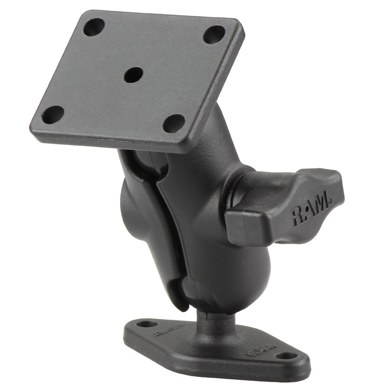 RAM® Double Ball Mount with 2-Hole & 4-Hole AMPS Plates - Short