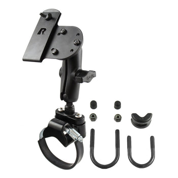RAM® ATV/UTV Double Ball Rail Mount with Gun Holster Clip