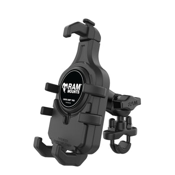 RAM® Quick-Grip™ Pro Phone Mount with Handlebar U-Bolt Base - Short