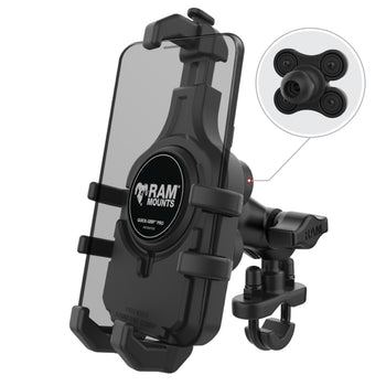 RAM® Quick-Grip™ Pro Vibration Damping Phone Mount with U-Bolt Base