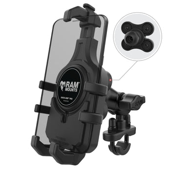 Ram Mounts Quick-Grip Pro Handlebar Phone Mount W/Vibe Safe - Short Ram Mounts Quick-Grip Pro Handlebar Phone Mount W/Vibe Safe - Short