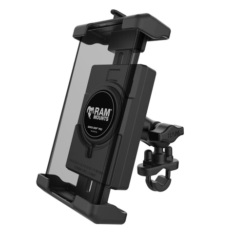 RAM® Quick-Grip™ Pro XL Phone Mount with Handlebar U-Bolt Base - Short