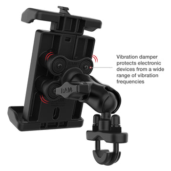 RAM® Quick-Grip™ Pro XL Vibration Damping Phone Mount & Qi2 15W Charger