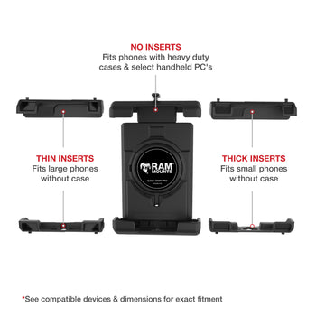 RAM Quick-Grip Pro XL Vibration Damping Phone Mount with U-Bolt Base RAM Quick-Grip Pro XL Vibration Damping Phone Mount with U-Bolt Base