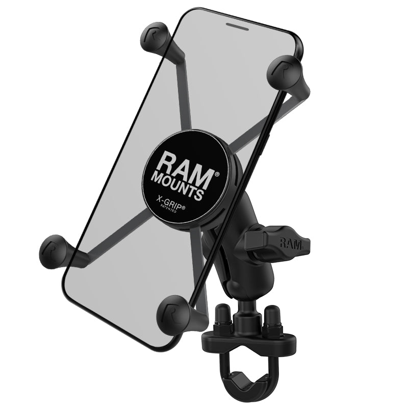 RAM® X-Grip® Large Phone Mount with Handlebar U-Bolt Base - Short