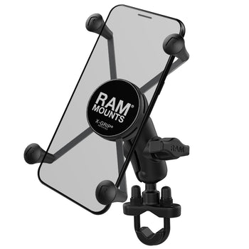 RAM® X-Grip® Large Phone Mount with Handlebar U-Bolt Base - Short