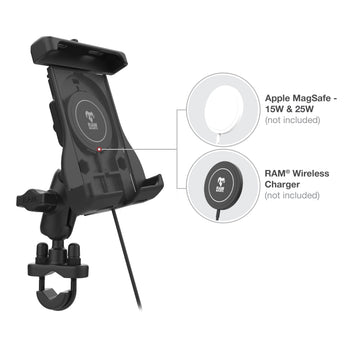 RAM® Quick-Grip™ Handlebar Mount for iPhone 12 Series + MagSafe