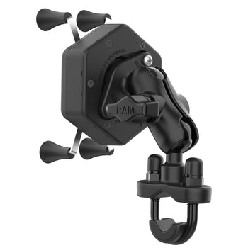 RAM® X-Grip® Phone Mount with Vibe-Safe™ & U-Bolt Base - Short