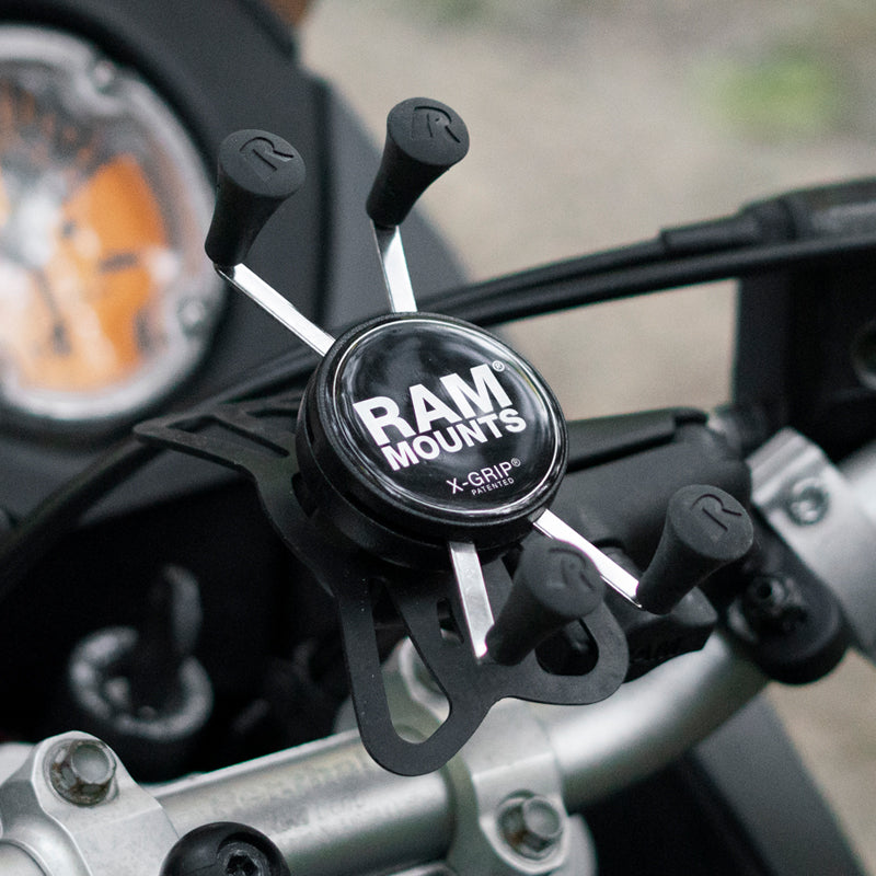 RAM® X-Grip® Phone Mount with Handlebar U-Bolt Base - Short – RAM