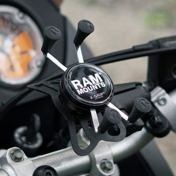 RAM® X-Grip® Phone Mount with Handlebar U-Bolt Base - Short