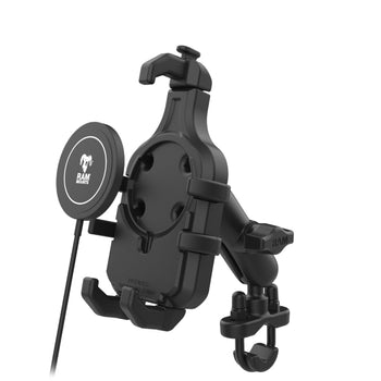 RAM® Quick-Grip™ Pro Phone Handlebar Mount with Qi2 15W Wireless Charger