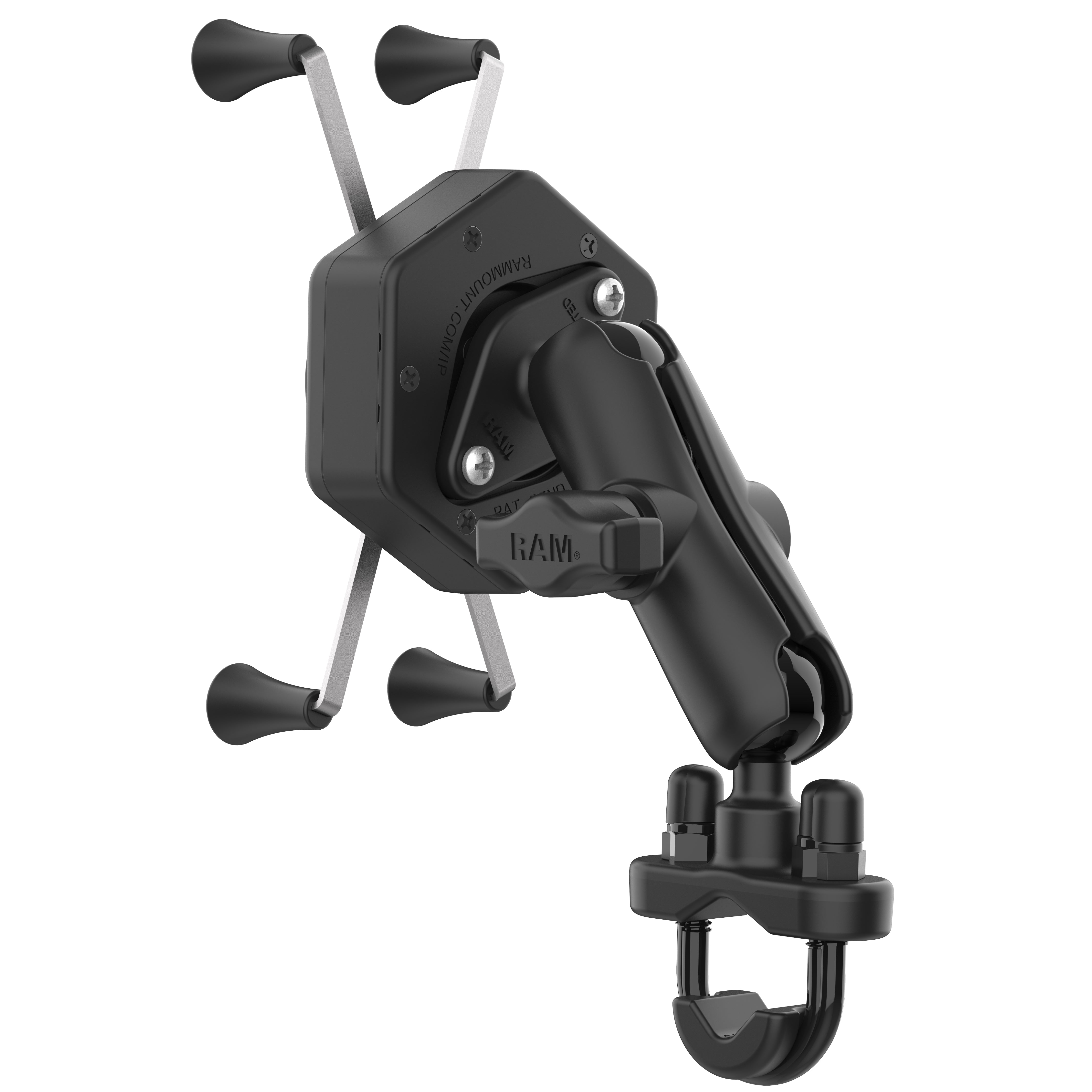 RAM® X-Grip® Large Phone Mount with Vibe-Safe™ & U-Bolt Base