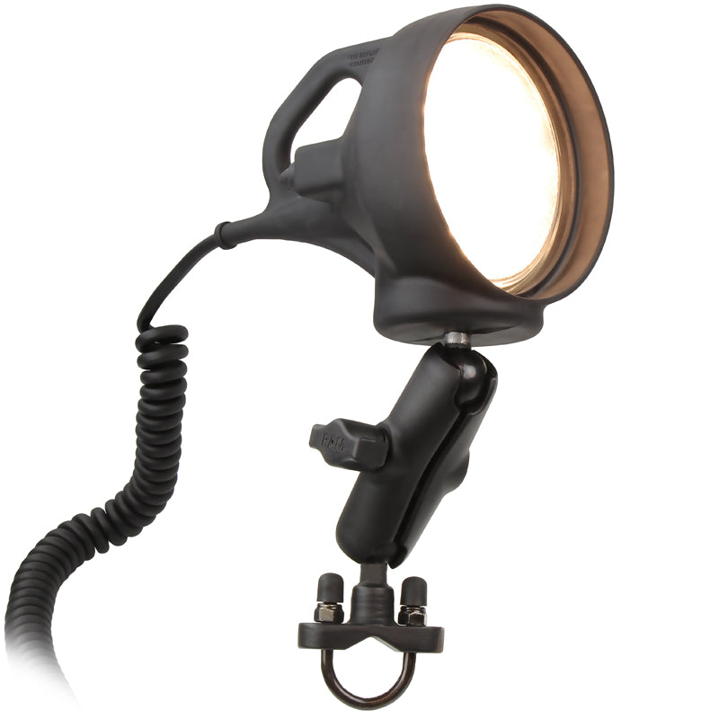 RAM® Handlebar U-Bolt Mount with LED Spotlight – RAM Mounts
