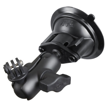 RAM® Twist-Lock™ Suction Cup Mount with Action Camera Adapter - Short