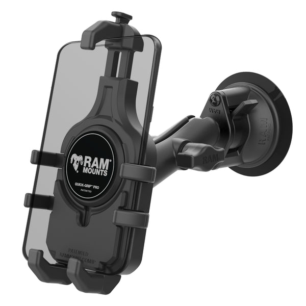 RAM® Quick-Grip™ Pro Phone Mount with Twist-Lock™ Suction Cup